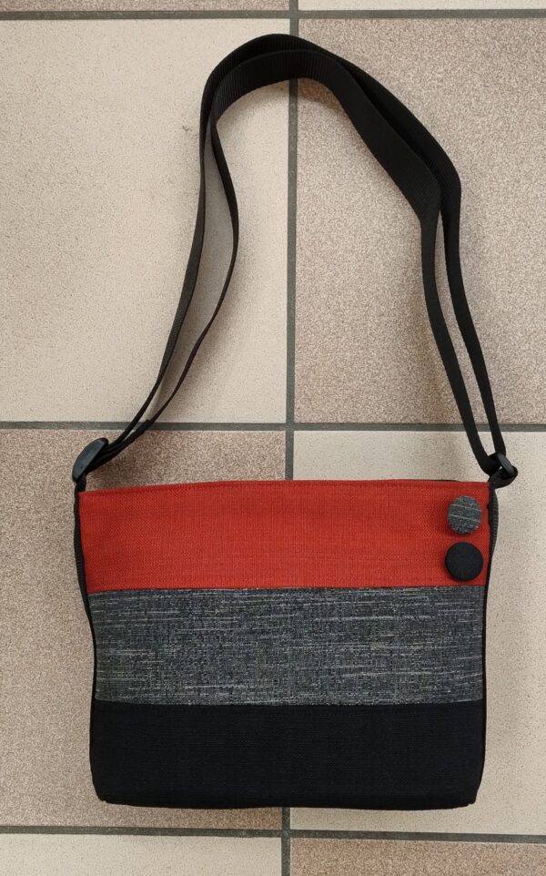 2.3 Piccola ROSSO SCURO/GRIGIO/NERO