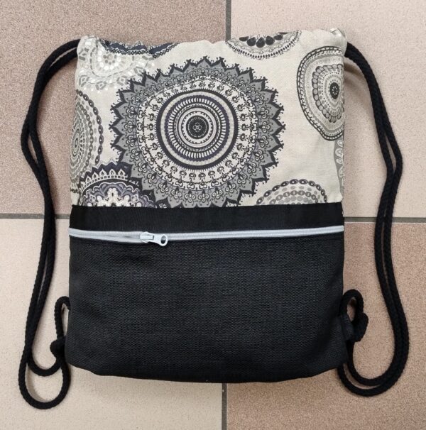 1.75 Sacca MANDALA NERO piccola