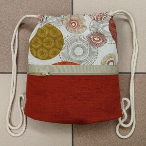 2.15 Sacca CERCHI OCRA/ROSSO piccola