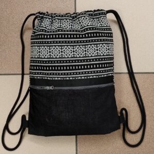 3.4 Sacca VELLUTO NERO effetto JEANS e JERSEY GRECHE