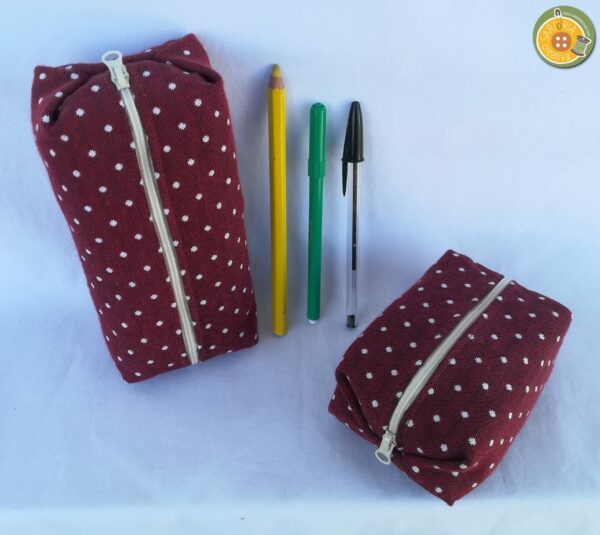 1.8 Astucci con soffietto POIS BORDEAUX