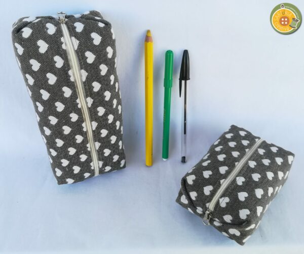 1.9 Astucci con soffietto CUORI GRIGIO