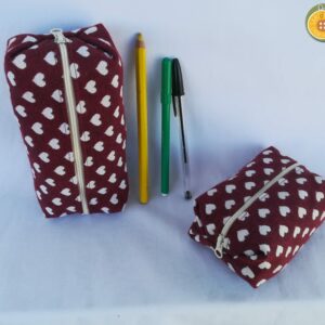 2. Astucci con soffietto CUORI BORDEAUX