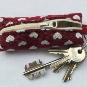 2. Portachiavi CUORI BORDEAUX