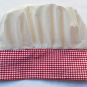 1.3 Cappellino da Chef SCACCHETTI ROSSI
