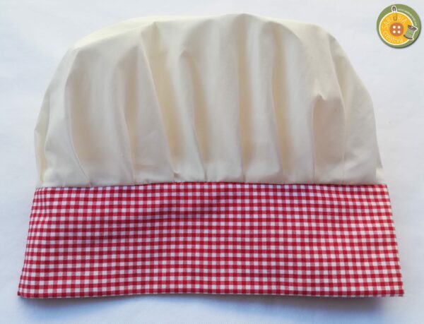 1.3 Cappellino da Chef SCACCHETTI ROSSI
