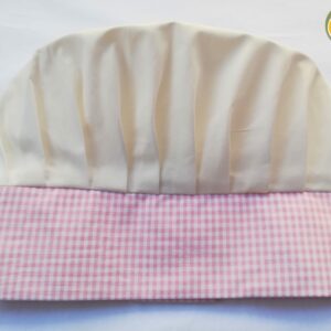 1. Cappellino da Chef SCACCHETTI ROSA