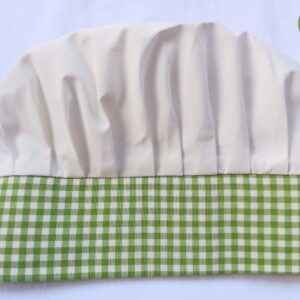 1.3 Cappello da Chef Adulti BASE SCACCHETTI VERDI