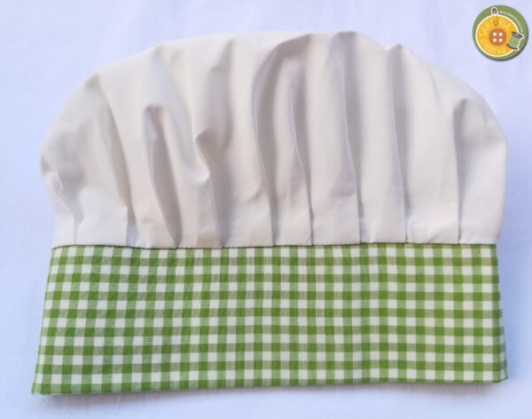 1.3 Cappello da Chef Adulti BASE SCACCHETTI VERDI