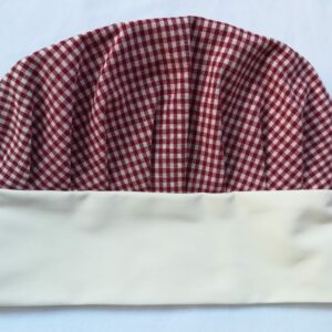 1.8 Cappello da Chef Adulti SCACCHETTI ROSSI