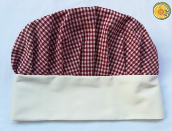 1.8 Cappello da Chef Adulti SCACCHETTI ROSSI