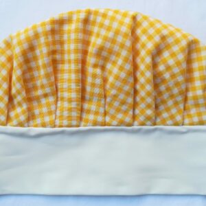 1.2 Cappello da Chef Adulti SCACCHETTI GIALLI