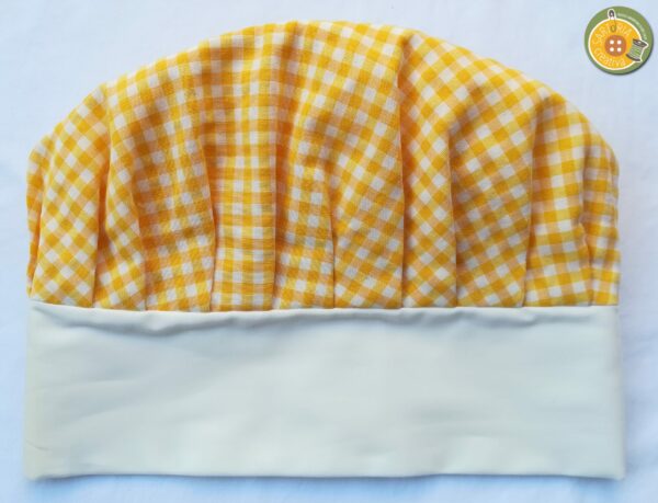 1.2 Cappello da Chef Adulti SCACCHETTI GIALLI