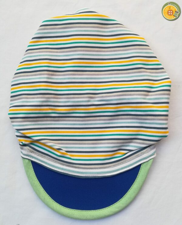 3.1 Fascia bambini con visiera RIGHETTE GIALLO/VERDE/BLU