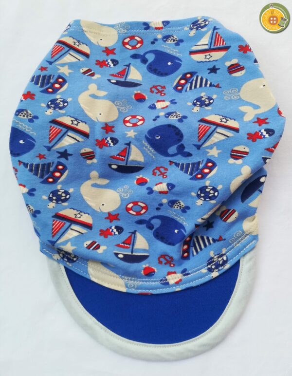 2.2 Fascia bambini con visiera PESCIOLINI e BARCHETTE
