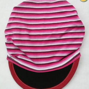 2.1 Fascia baby con visiera RIGHETTE BIANCO/ROSA/FUXIA
