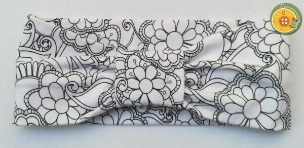 1. Fascia adulti con Nodo MANDALA BIANCO