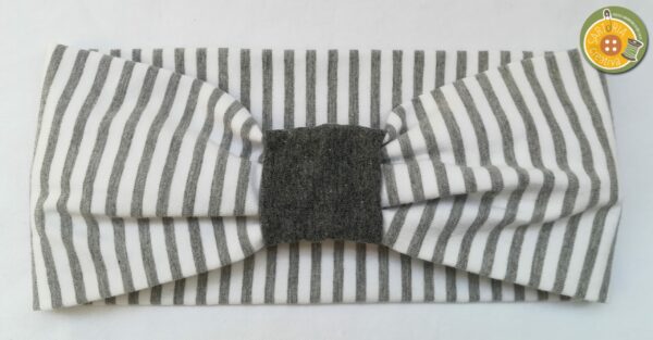 1.5 Fascia adulti RIGHE BIANCO/GRIGIO e Nodo in contrasto