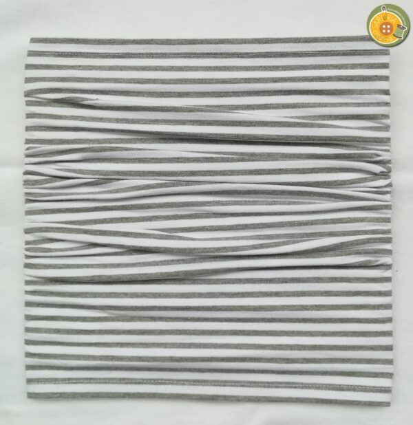 2.3 Scaldacollo semplice RIGHE BIANCO /GRIGIO