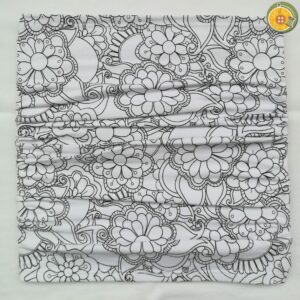 2. Scaldacollo semplice MANDALA BIANCO