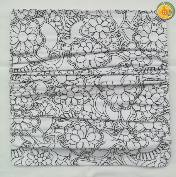 2. Scaldacollo semplice MANDALA BIANCO