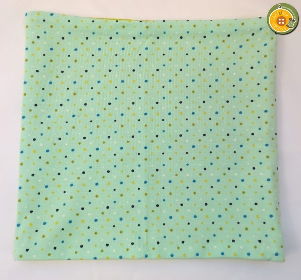 1.95 Scaldacollo bambini POIS AZZURRO/VERDINO