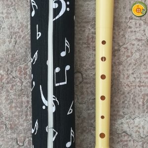 2.75 Porta-flauto MUSICA in NERO
