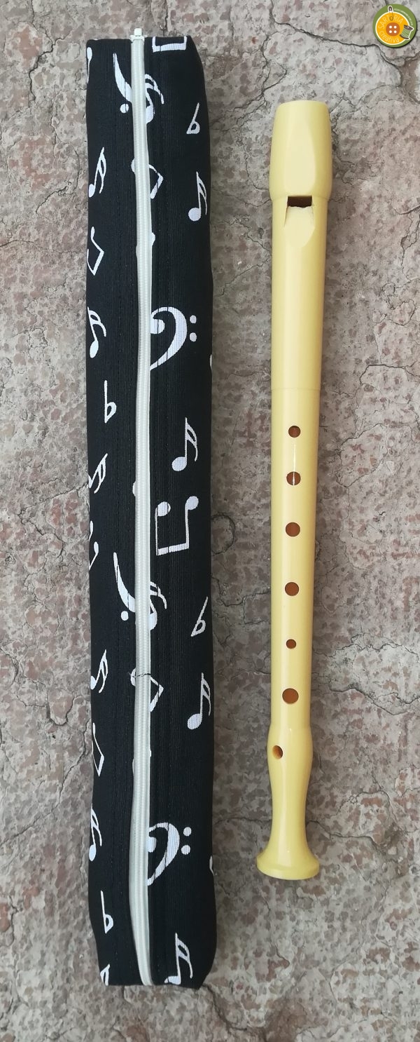 2.75 Porta-flauto MUSICA in NERO