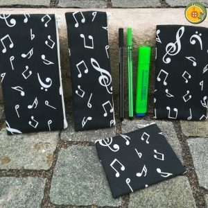 2. Astucci piatti MUSICA in NERO