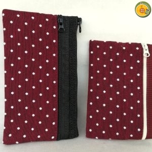 2. Porta-documenti 3 TASCHE POIS BORDEAUX