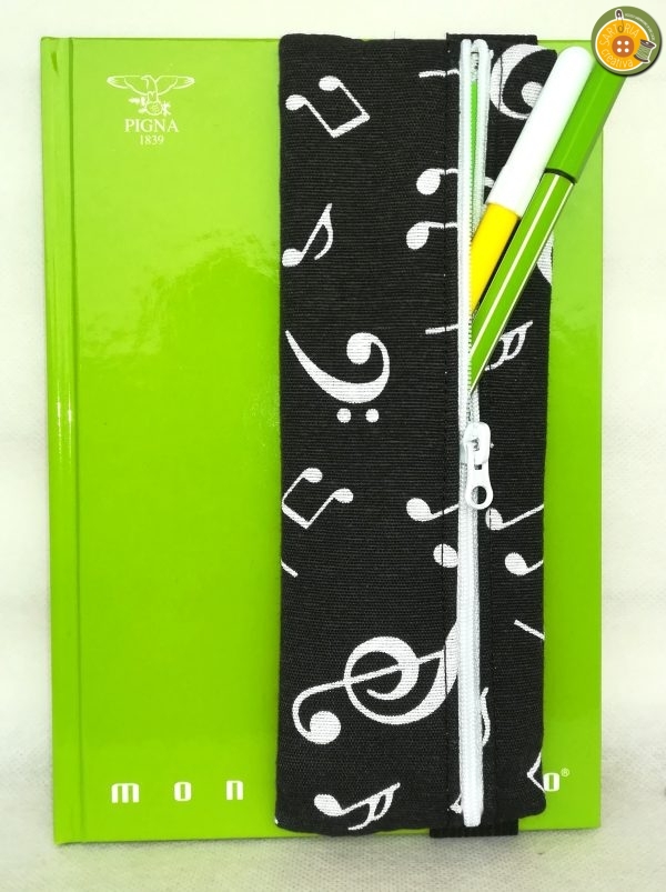 3.6 Astuccio da agenda MUSICA in NERO