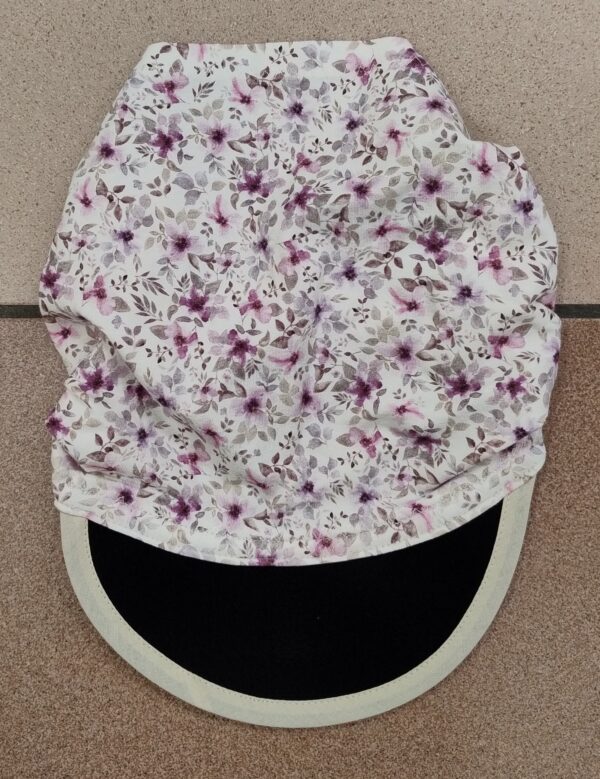 1.2 Fascia adulti con visiera FIORELLINI VIOLETTO