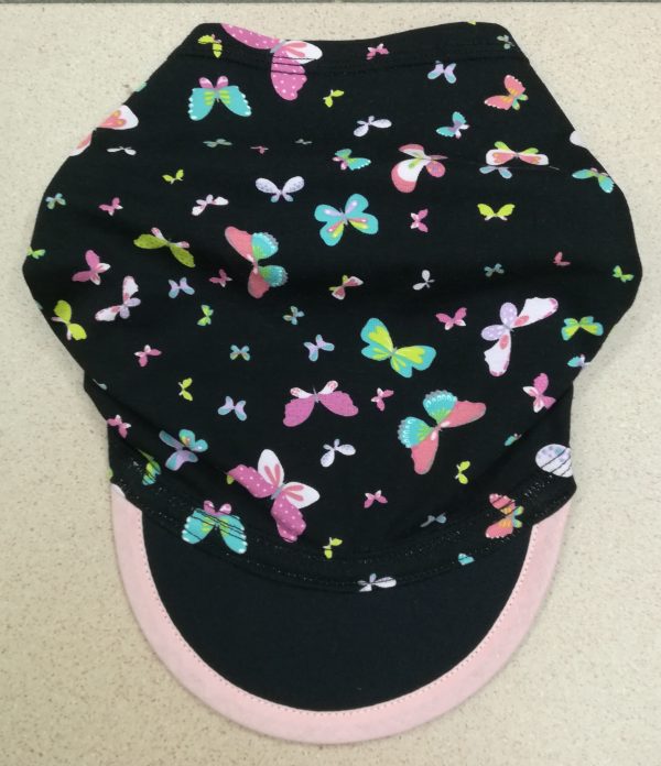 1.2 Fascia bambini con visiera FARFALLE NERO