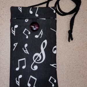 2.8 Porta-occhiali da collo MUSICA NERO