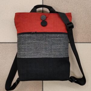 2.3 Zainetto BORDEAUX/GRIGIO e NERO