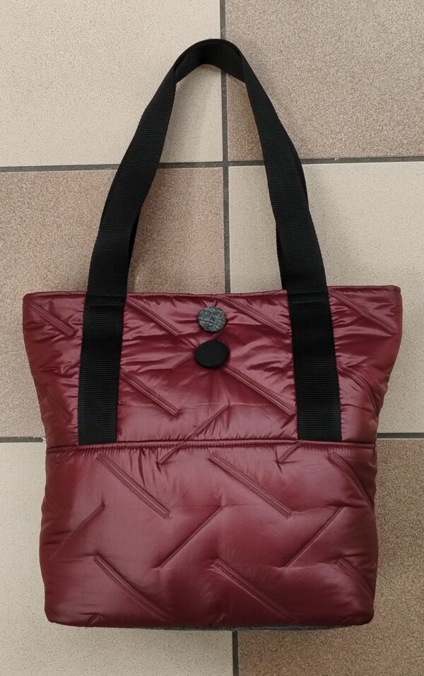 2.1 Borsa grande a spalla TRAPUNTATO BORDEAUX