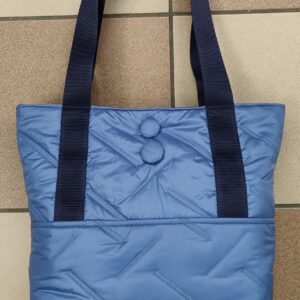 2.2 Borsa grande a spalla TRAPUNTATO AZZURRO