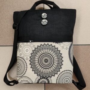 1.6 Zainetto grande MANDALA NERO