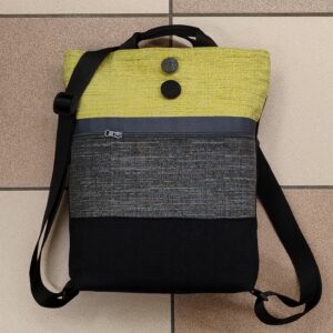 2.1 Zainetto grande VERDE/GRIGIO e NERO