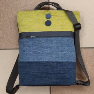 2. Zainetto grande VERDE/BLUETTE e BLU