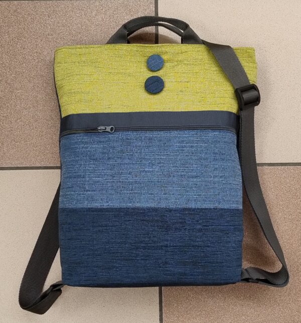 2. Zainetto grande VERDE/BLUETTE e BLU
