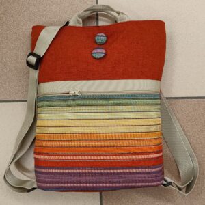 1.1 Zainetto grande RIGHE COLOR
