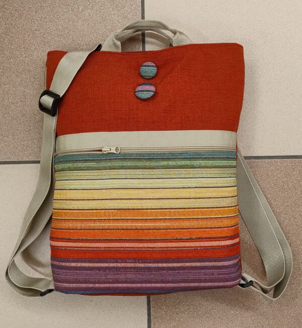 1.1 Zainetto grande RIGHE COLOR