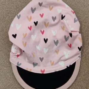 1.2 Fascia baby con visiera CUORICINI ROSA