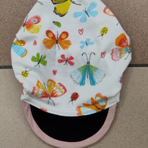 1.25 Fascia bambini con visiera FARFALLE COLOR