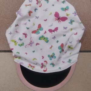 1.15 Fascia bambini con visiera FARFALLE BIANCO